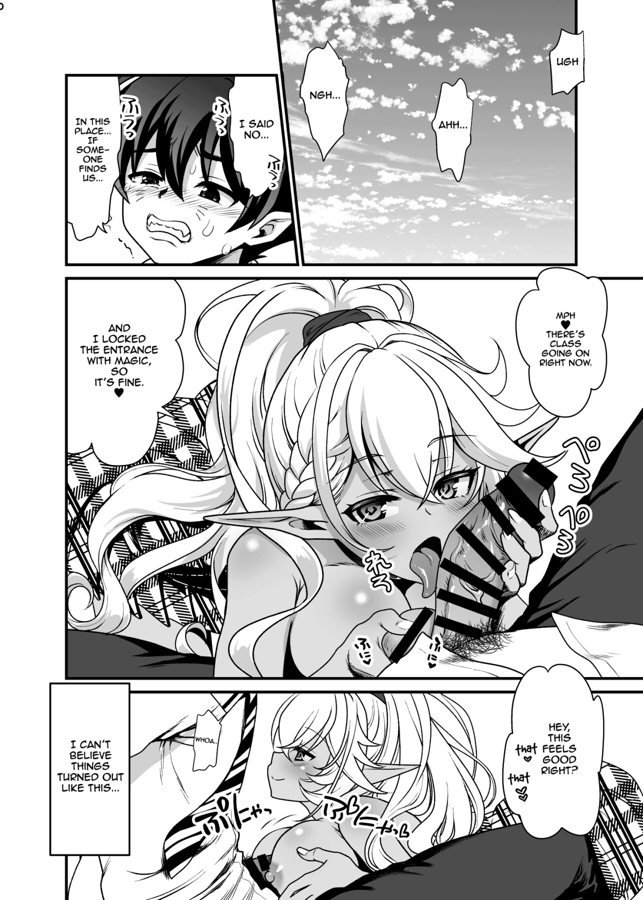 Hentai Manga Comic-I'm the Only Guy in a School Full of Lusty Demi-humans Dark Elf High School Collection-Read-15